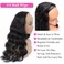 Urbeauty Half Wig Body Wave Human Hair Wigs for Black Women, 18 inch 10A Half Up Half Down Body Wavy Wigs Human Hair Wig for White Women None Lace Frontal Wigs