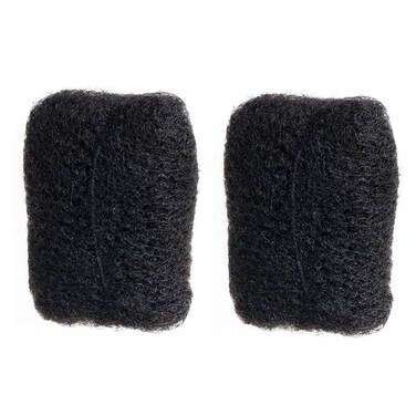 BESHINNAAUL Afro Kinky Bulk Human Hair,2 Bundles/Package,50 Grams/1.76 Oz Each Bundle,Natural Black #1B Ideal for Dreadlocks Extension,Twists and Braids #1B,12inch