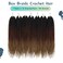 Crochet Box Braids Hair pre looped Goddess Box Braids Crochet Braiding Hair 7 Packs Crochet Box Braids 3x Box Braids Crochet Hair (24 inch, 1B/30/27)