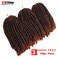 12 inch Spring Twist Crochet Braids Bomb Twist Crochet Hair Beyond Beauty Ombre Colors Synthetic Fluffy Hair Extension 3 Packs (12 Inch, T1B-350)