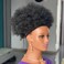 Big Afro Puff Drawstring Ponytail Extensions for Black Women 4b 4c Afro Kinky Curly Hair Bun Ponytail Wigs