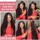 Keshon 200% Density Deep Wave Lace Front Wigs Human Hair 13x5 Deep Wave Frontal Wig HD Transparent Lace Frontal Wigs Human Hair Pre Plucked with Baby Hair Natural Color 30 inch