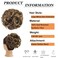 Elaine Big Messy Bun Extension Curly Hair Buns Hair Pieces for Women Synthetic Wavy Large Scrunchies Thick Updo Ponytail (Medium Ash Brown &amp; Light Ash Blonde Highlights -#83A)