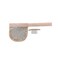 3Pcs/Lot Magic Buckle Lace Base For Ponytail 5X5inch Hair Accessory Lace Net for Ponytail Making (Beige)