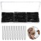 obeboy U Shaped Hair Pins, 300 PCS Black Bobby Pins with Box Hair Pins for Women Girls Hair Buns Updos French Twists, for Thick/Thin Hair 2.4 Inch