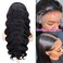 13x6 Body Wave Lace Front Wigs Human Hair Pre Plucked with Baby Hair 200% Density Glueless Brazilian Virgin Human Hair Wigs HD Transparent Lace Frontal Wigs Black Wig for Women 18 Inch