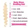 Unionbeauty 24 Inch Blonde Body Wave Braiding Hair 9 Packs Pre-Feathered Braiding Hair for Goddess Box Braids Crochet Hair Synthetic French Curl Crochet Braids Hair Extensions for Black Woman(613#)