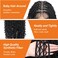 Boho Knotless Braided Wigs for Black Women Bohemian Box Braided Wigs Double Full Lace Braided Wigs with Baby Hair Synthetic Boho Braid Wig Natural Black 36Inch