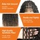Boho Knotless Braided Wigs for Black Women Bohemian Box Braided Wigs Double Full Lace Braided Wigs with Baby Hair Synthetic Light Brown Boho Braid Wig 36Inch（1B/27）