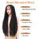 13x8 HD Lace Front Boho Knotless Box Braided Wigs For Women Bohemian Braiding Wig Braid Lace Front Wig With Curly Ends Human Hair Blended Braided Wig With Baby Hair Natural Black 36 Inch