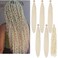 Blonde Braiding Hair Pre stretched for Boho Braids Bohemian Pre stretched Braiding Hair
