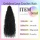Boho Faux Locs Crochet Hair 30 Inch Goddess Locs 8 Packs Boho Soft Locs Crochet Hair with Curly Ends Pre-looped Long Bohemian River Locs Crochet Hair for Black Women(30Inch, 1B)
