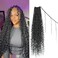 Boho Faux Locs Crochet Hair 30 Inch Goddess Locs 8 Packs Boho Soft Locs Crochet Hair with Curly Ends Pre-looped Long Bohemian River Locs Crochet Hair for Black Women(30Inch, 1B)