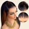 AMIRTY Ombre Lace Front Wig Human Hair 200% Density Glueless Braided Wigs Human Hair for Women 9x6 HD Bleached Knots Highlight Straight Lace Front Wigs Human Hair 20 Inch
