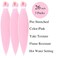 Pink Braiding Hair Pre stretched Box Braids Human Hypoallergenic Braiding Hair Extension Knotless 26 inch