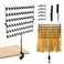 Braiding Hair Rack Desktop,Height Adjustable Metal Hair Extension Holder，144 Pegs Braiding Rack Stand for Hair，360&deg; Rotation Hair Braiding Rack, for Braiding Hair Separator Stand Display Stand(black)