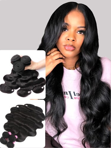 UNICE Malaysian Body Wave Human Hair Weave 3 Bundles 100% Unprocessed Virgin Human Hair Weave Sew In Human Hair Extensions Natural Color 16 18 20 inch