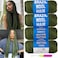 COOKOO 4 Roll Army Green Brazilian Wool Yarn Hair for Hair Crochet Jumbo Braids African Braids Knitting Hair Braids Sengalese Twisting Dreadlocks Faux Locs Box Braids 70G/Roll(Army Green#)