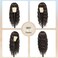 VERNA Long Brown Wig with Bangs, 26 Inch Long Brown Hair Wigs for Women, Natural Looking Brown Curly Wig, Heat Resistant Brown Wavy wig, Middle Part Synthetic Wig for Daily Party Use(Brown)