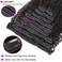 Curly Clip in Hair Extensions Real Human Hair for Black Women Brazilian 3C 4A Kinky Curly Human Hair Clip in Extensions 10Pcs with 21Clips 120G/Set Natural Black 14 Inch