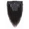 Curly Clip in Hair Extensions Real Human Hair for Black Women Brazilian 3C 4A Kinky Curly Human Hair Clip in Extensions 10Pcs with 21Clips 120G/Set Natural Black 14 Inch