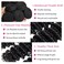 younsolo Human Hair Bundles Deep Wave 4 Bundles (24 26 28 30 inches) 12A Grade Brazilian Virgin 100% Unprocessed Human Hair Deep Wavy Bundles Natural Black Wet Hair Extensions