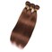 Brazilian Human Hair Straight Hair Bundles 18 20 22 Chocoloate Brown Color 4 Silky Straight Hair Weave 3 Bundles Human Hair