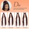 48" Knotless Braided Wigs for Women Locs Braid Wig with Baby Hair Full Double Lace Braided Wigs Butterfly Locs Braided Wigs Burgundy