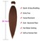 Brown Braiding Hair Pre Stretched Brown Easy Pre Stretched Braids Professional Synthetic Braiding Hair 6 Pcs/Lot 26 Inches Hot Water Setting for Box Braids Hair Extensions(#30)