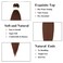 Brown Braiding Hair Pre Stretched Brown Easy Pre Stretched Braids Professional Synthetic Braiding Hair 6 Pcs/Lot 26 Inches Hot Water Setting for Box Braids Hair Extensions(#30)