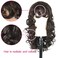 CINHOO Long Dark Brown Curly Wigs for Women with Bangs Brown Shag Wig 22inch Afro Big Bouncy Fluffy Curly Hair Wig for Black Women for Cosplay and Daily Use(Dark Brown)