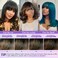 Bang Wigs Human Hair Glueless Straight Layered Bob Hairstyle 4x2 Transparent Lace Ombre Brown Highlights for Women 12 Inch