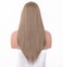 Sandy Blonde Wigs with Baby Hair, Dirty Blonde Synthetic Hair Straight Wig Glueless Lace Front Wig 20 inch EALGA-019-1