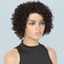 UDU Short Curly Human Hair Wigs For Black Women Dark Brown Human Hair Curly Wigs Non Lace Glueless Wigs Human Hair Side Part Wigs (2#)
