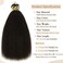 Caliee Micro Loop Human Hair Extensions KInky Straight 12inch Micro Link Hair Extensions Color 1B Real Remy Hair for Black Women Natural Black Hair Extensions 40g/Set