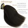 Caliee Micro Loop Human Hair Extensions KInky Straight 12inch Micro Link Hair Extensions Color 1B Real Remy Hair for Black Women Natural Black Hair Extensions 40g/Set