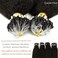 Caliee Micro Loop Human Hair Extensions KInky Straight 12inch Micro Link Hair Extensions Color 1B Real Remy Hair for Black Women Natural Black Hair Extensions 40g/Set