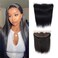 13&times;4 Lace Frontal Closure Straight Ear to Ear Light Brown Free Part with Hairline Brazilian Virgin Human Hair 14 inch