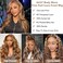 DOSAY Highlight Ombre 13x4 Hd Transparent Lace Front Human Hair Wig 26 Inch Brown Honey Blonde Body Wave Glueless Wigs 180% Density for Woman