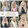 SAPPHIREWIGS 13&times;4 Body Wave Lace Front Wig for Women Highlight Ash Blonde with White Tips Pre Plucked Hairline Long Wavy Synthetic Wigs for Daily Party Use 26inch