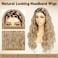 SAPPHIREWIGS Body Wave Headband Wigs for Women Honey Blonde with Tips Synthetic Hair Wear And Go Glueless Wig Natural Long Wavy Half Wigs for Black Women Daily Use 26inch