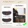 Long Wavy Hair Extensions Honey Blonde with Highlight Transparent Fish Line Synthetic Hairpiece with 4 Secure Clips Adjustable Invisible Wire Headband for Women Daily Use（20 Inch）