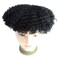 Afro Toupee Male Hair Unit Black Mans Wigs Curly Men Toupee 100% Human Hair African American Toupee for Men Male Wave Hairpiece 8MM Wave 360 Hair Unit 8x10inch French Lace 1# Jet Black