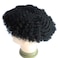 Afro Toupee Male Hair Unit Black Mans Wigs Curly Men Toupee 100% Human Hair African American Toupee for Men Male Wave Hairpiece 8MM Wave 360 Hair Unit 8x10inch French Lace 1# Jet Black