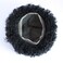 Afro Toupee Male Hair Unit Black Mans Wigs Curly Men Toupee 100% Human Hair African American Toupee for Men Male Wave Hairpiece 8MM Wave 360 Hair Unit 8x10inch French Lace 1# Jet Black