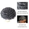 Male Afro Toupee Hair Braids12mm Wave 360 Curly Man Hair Unit 1B Off Black 100% Human Hair Afro Curly Hairpiece Men's Wig 8x10inch Men's Hair Systems Translucent French Lace