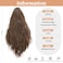 SARLA Short Ponytail Extension Claw Clip in 13 Inch Fluffy Synthetic Curly Wavy Pony Tail Hairpiece for Women Medium Brown