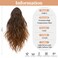 SARLA Claw Clip in Short Ponytail Extension 13 Inch Fluffy Synthetic Curly Wavy Pony Tail Hairpiece for Women Light Brown and Light Auburn Tips