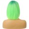 Neon Green Bob Wigs Ombre Green Wig for Women Short Straight Wig with Bangs Lime Green Wigs Synthetic Heat Resistant Wigs ST Patricks Day Wig Halloween Party Wig with Wig Cap