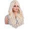 AneShe 24" Wig Women's Big Wave Synthetic Hair Long Stylish Curly Hair Wigs (Blonde 613)